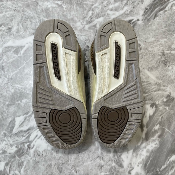 Nike Air Jordan 3 Retro Palomino Leather Sneakers High Top Shoes DM0966-102 1Y - Picture 6 of 9